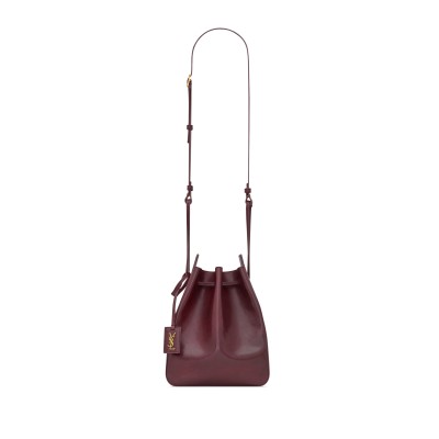 YSL BUCKET BAG IN LEATHER 817386AADOO6195 (18*24*7cm)